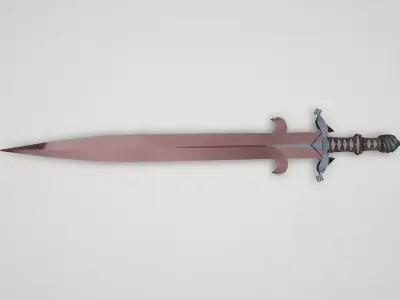 Game asset Noble Knights Wild-Skin Hilt Sword 3D model