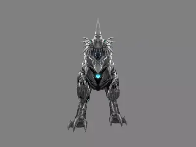 Mount - Dino Type 16 Low-poly 3D model