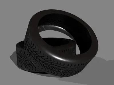Tire Modelling For Game 3D model