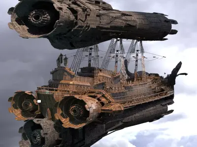 Jet Fusion Airship 2 3D 3D model