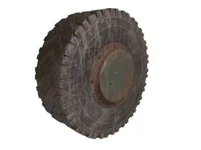 Military Wheel 3D model