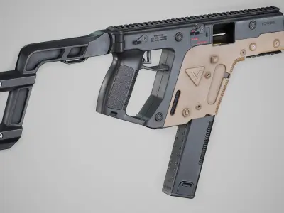 Kriss Vector Low-poly 3D model 3
