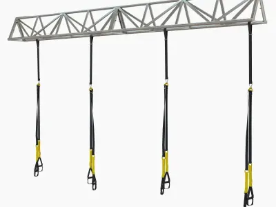 TRX Gym sport system fitness 3D model