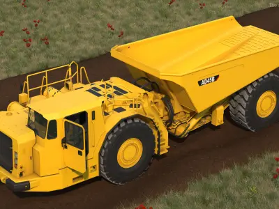 Mining Truck CAT AD45B Rigged 3D model