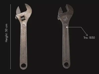 Construction Tools - Workshop pack - Industrial Hand Tools Low-poly 3D model
