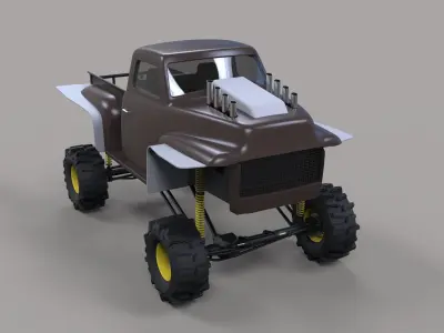 Dirt dragster 3D model