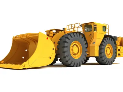 Underground Mining Hard Rock Loader 3D model