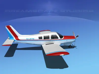 Piper Cherokee Arrow  V03 3D model