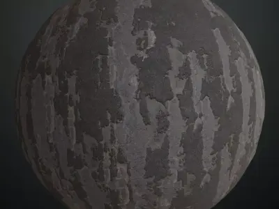 Aged Industrial Asphalt Wall Variation PBR Seamless Texture