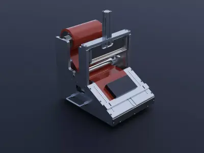 Automatic cutting packaging film clamp 3D model