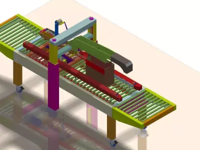 Carton Sealer Machine - Auto Carton Sealer 3D model