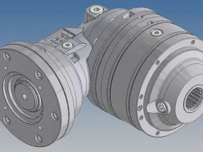 Planetary reduction gear Reggiana RA105D FS 32 3D model