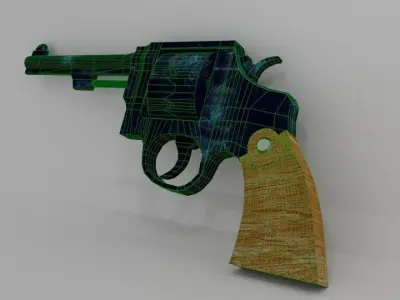 Smith and Wesson Revolver Free 3D model