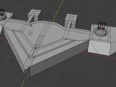 Fighter Space Ship 3D model