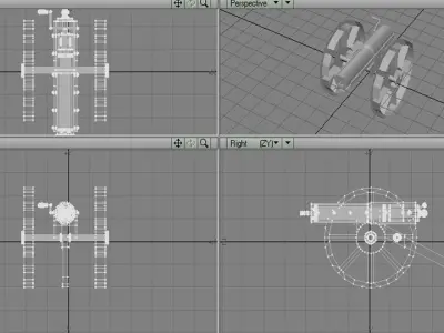 Gatling Gun Type 1 3D model