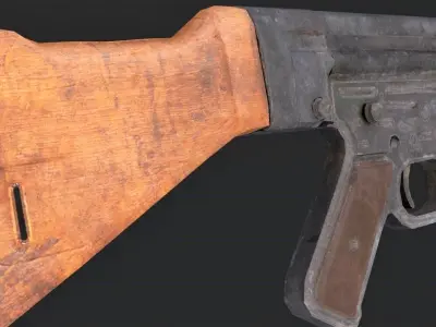 StG 44 3D model gun Low-poly 3D model