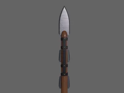 PBR Spear V2b Low-poly 3D model