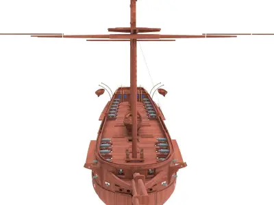 Frigate Pallada 3D model