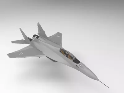 MIG 35 fighter 3D model