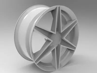 Car Rim 3D model V2