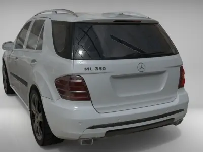 MercedesML mercedes suv in studio Free 3D model