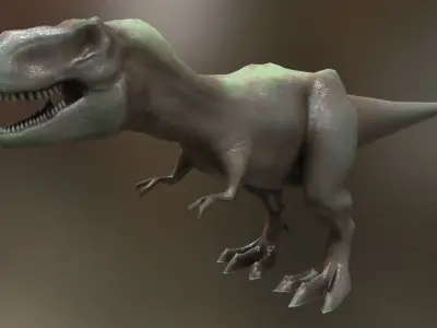Tyrannosaurus Rex Low-poly 3D model 2