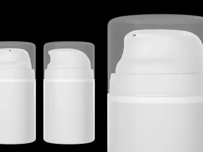 Airless Pump Dispenser Bottle 3D model