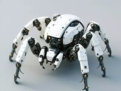 SciFi Spider Robot Mech Rigged Low-poly 3D model