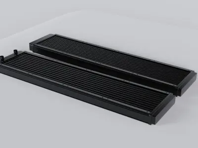 Water cooling radiator - 480 mm 3D model