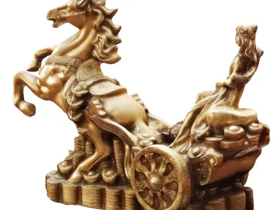 horse sculpt 2 3D model