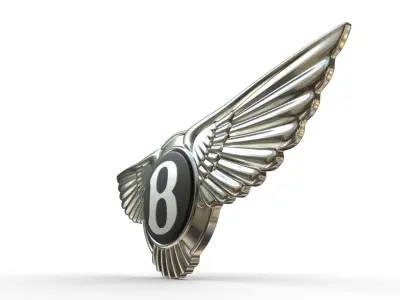 bentley logo 3D model V3