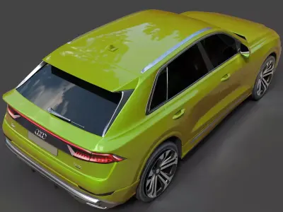Audi Q8 Luxury SUV - High-Quality Polygonal Asset 3D model