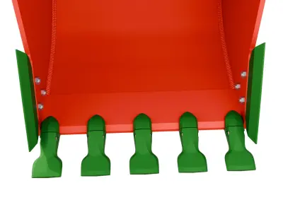 ESCO Extreme-Duty Plate Lip Bucket  XDP For hydraulic Excavators Low-poly 3D model