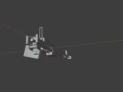 DSHK Heavy Machinegun Free 3D model