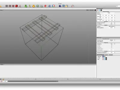 Free simple rail Free low-poly 3D model