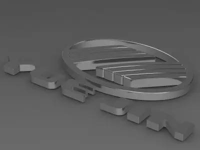 Yuejin logo 3D model