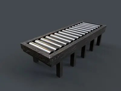 Production Line V3 Low-poly 3D model