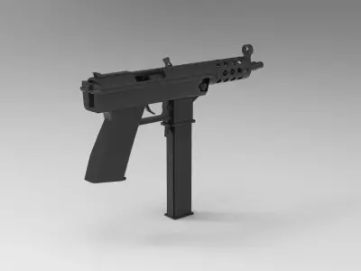 TEC-9 semi-automatic pistols 3D model