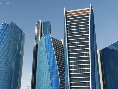 Etihad Towers 3D model