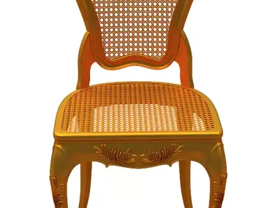 Classical Dining chair Low-poly 3D model