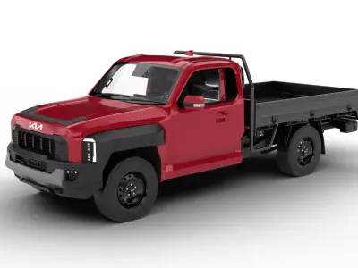 Kia Tasman Single Cab Chassis 2026 3d model 3D model