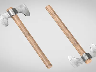 Throwing Axe Low-poly 3D model purchase