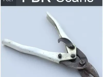 Cutters High Poly metal tool 3D model