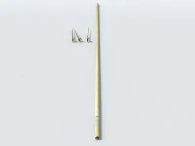 laos Zarabatana Low-poly 3D model