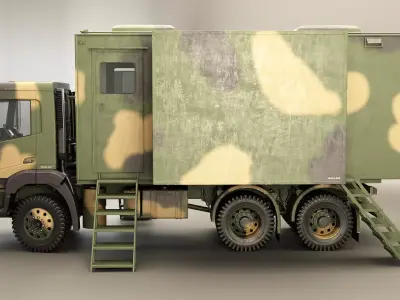 Generic Military Command Truck 3D model