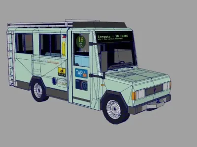 Philippine Jeepney NEW Prototype Low-poly 3D model