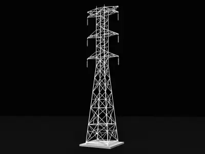 Transmission Tower Power Tower 3D model