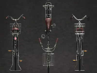 Vintage Bicycle 3D model purchase