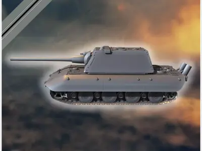 E-100 Adlerwerke version Entwicklung super-heavy tank - Germany  3D print model