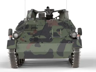 Wiesel Armored Weapons Carrier Low-poly 3D model